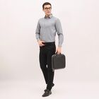 Men's Deep Grey Regular Collar Formal Shirt, Dark Grey, small image number null