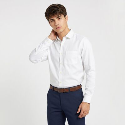 Men's White Classic Formal Shirt