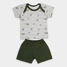 Infant Boys' 100% Cotton Baba Suit , ओलिव, small image number null