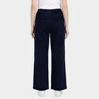 Women's Dark Blue Relaxed Fit Wide Leg Jeans, Dark Blue, small