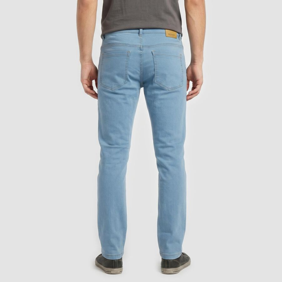 Men's Light Blue Slim Fit Clean Look Jeans, Light Blue, large