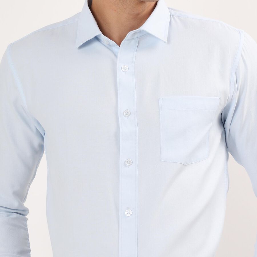 Men's Light Blue Slim Fit Formal Shirt, Light Blue, large image number null