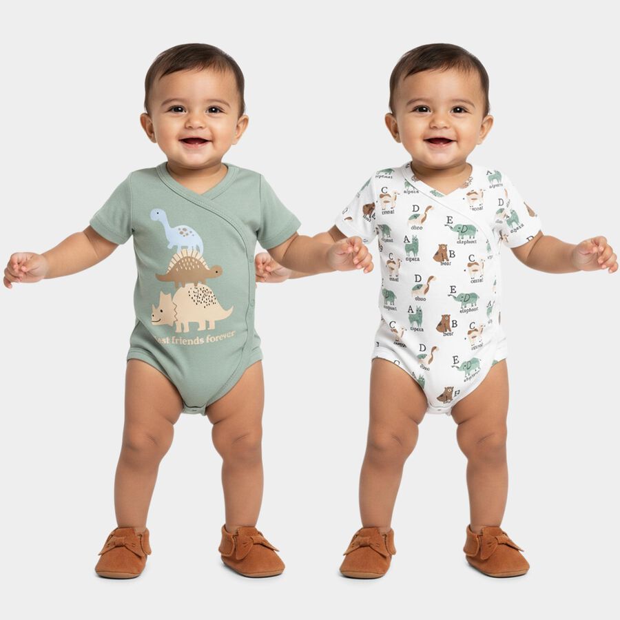Infants' Bodysuit, हल्का हरा, large