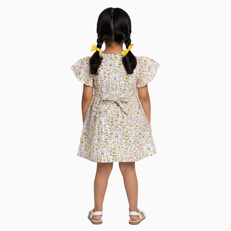 Girls' Frock, ऑफ व्हाइट, large image number null