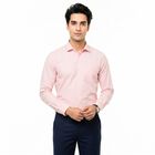 Men's Pink Regular Fit Formal Shirt, Light Pink, small