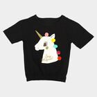 Girls' T-Shirt, Black, small