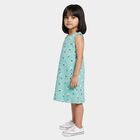 Girls' Frock, एक्वा, small