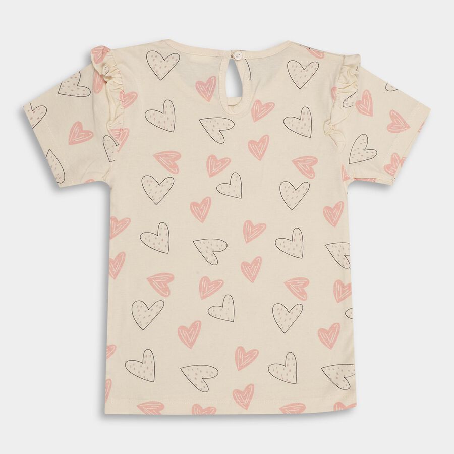 Infant Girls' 100% Cotton Short Set, गुलाबी, large image number null