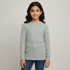 Girls Light Green Round Neck Thermal Upper, Light Green, small image number null
