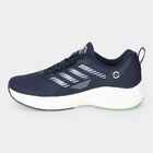 Men's Navy Blue Lace-Up Sneakers, नेवी ब्लू, small