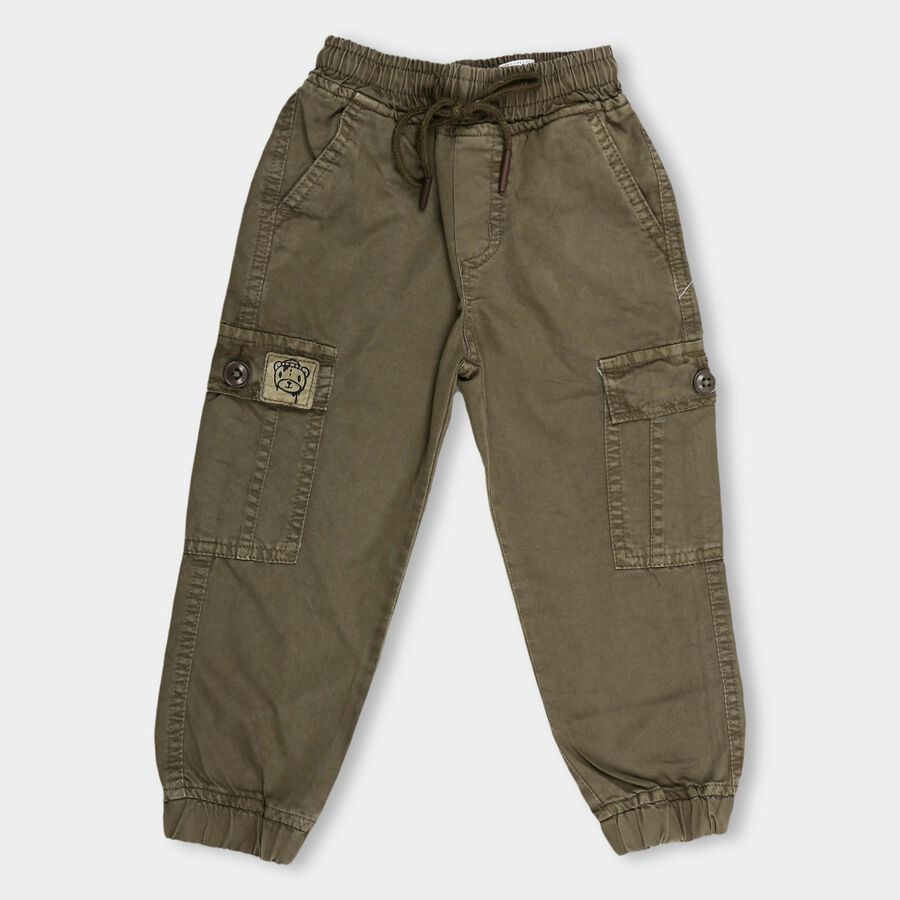 Boys' Cargo Trouser, Olive, large
