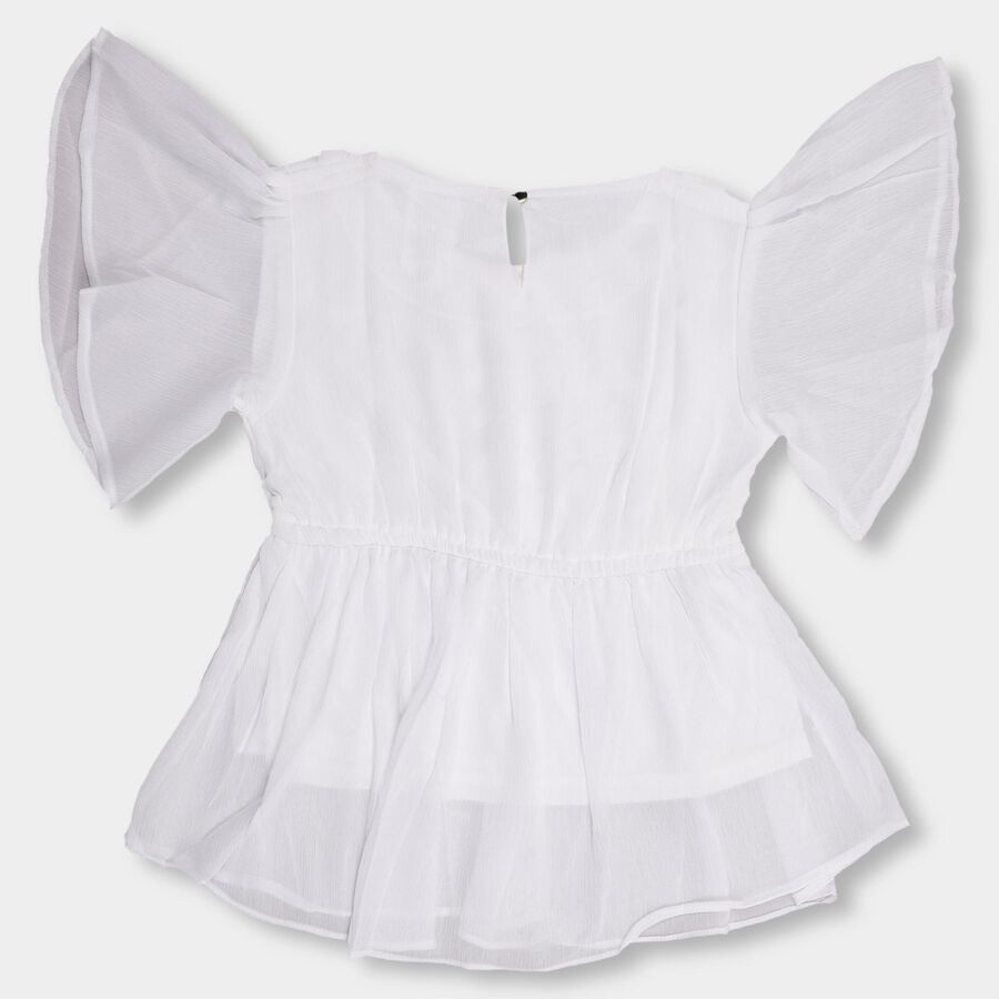 Girls' T-Shirt , सफ़ेद, large image number null