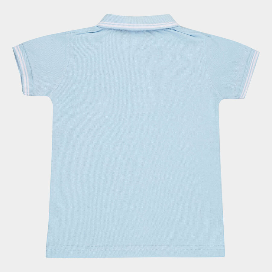 Boys Solid T-Shirt, Light Blue, large image number null