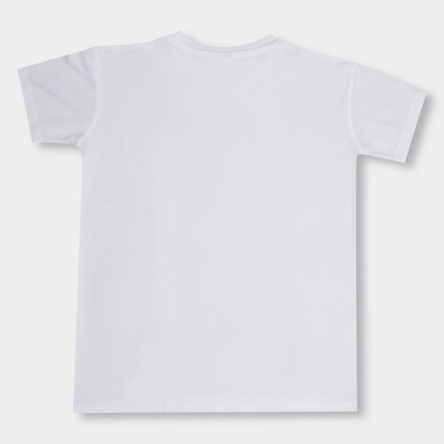 Boys' Half Sleeves T-Shirt , White, large image number null