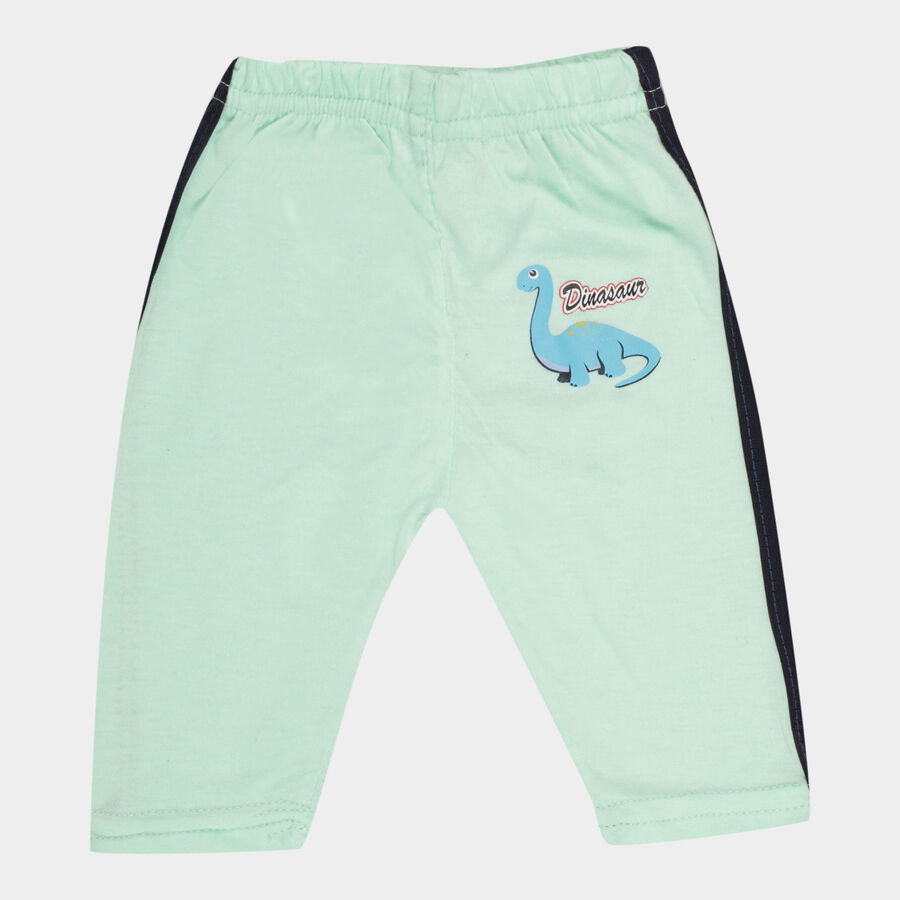 Infants Solid Elasticated Pyjama, Light Green, large image number null
