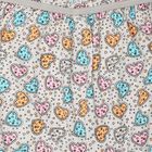 Girls Grey Regular Fit Printed Bloomer, हल्का ग्रे, small