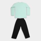 Boys' Light Green Round Neck Graphic Baba Suit, हल्का हरा, small image number null