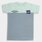 Boys' 100% Cotton Half Sleeves T-Shirt , Light Green, small image number null