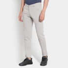 Cotton Solid Trousers, Light Grey, small image number null