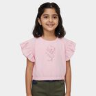 Girls' T-Shirt, हल्का गुलाबी, small