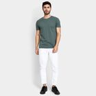 Men's Round Neck Half Sleeves T-Shirt , Dark Green, small image number null