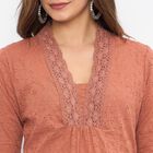 Women's Light Pink Cotton Printed Ethnic Set, हल्का गुलाबी, small