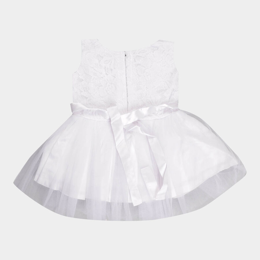 Infants Solid Frock, White, large image number null