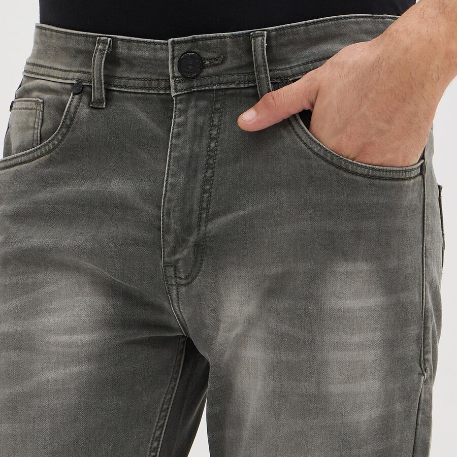 Men's Slim Fit Jeans, ओलिव, large image number null