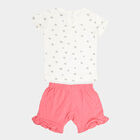 Infants Cotton Shorts Set, Off White, small image number null