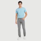 Men's Grey Slim Fit Solid Jeans, Light Grey, small