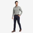 Men's Dark Grey Formal Shirt, Dark Grey, small