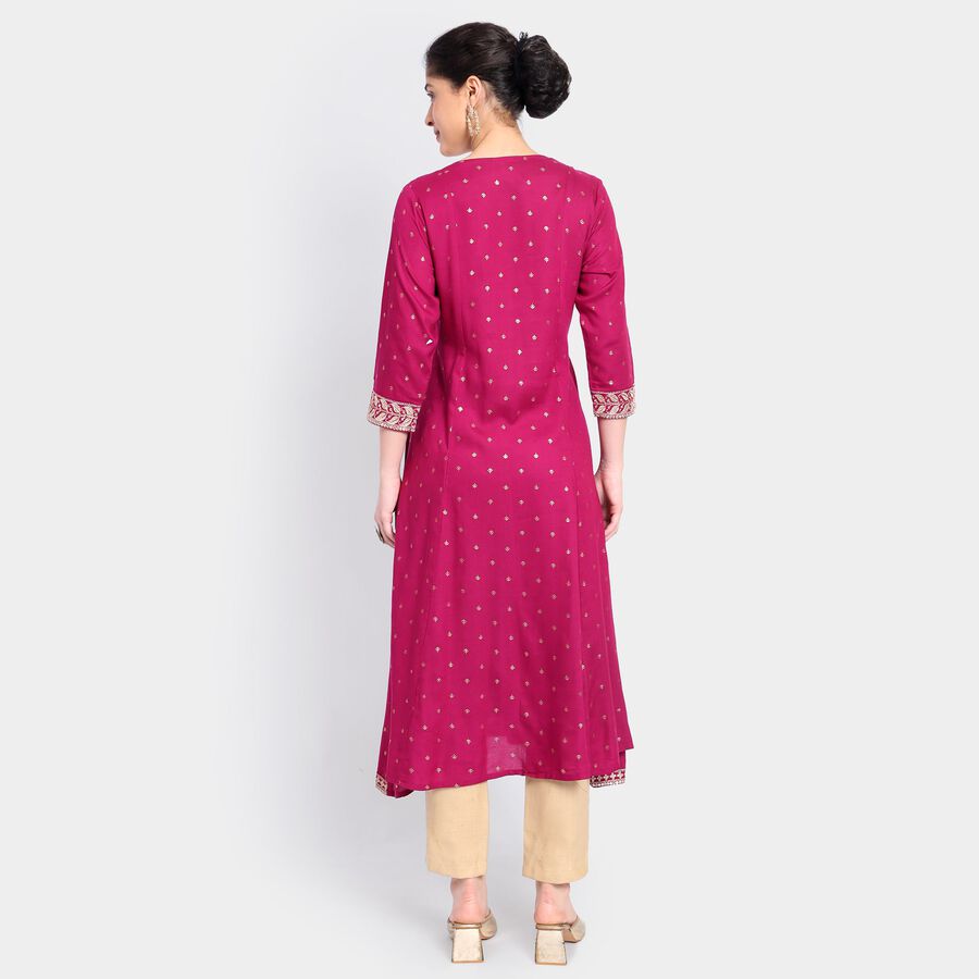 Ladies' Kurta, Wine, large image number null