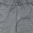 Boys Grey Regular Fit Cargo Trousers, Light Grey, small