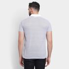 Men's Collared Half Sleeves T-Shirt, White, small