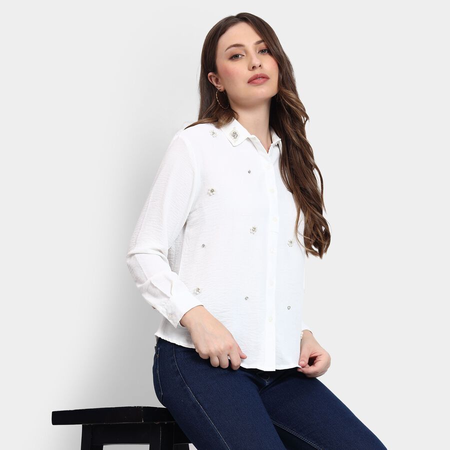 Ladies' Shirt, सफ़ेद, large image number null