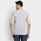 Men's Round Neck Half Sleeves T-Shirt, हल्का ग्रे, small image number null