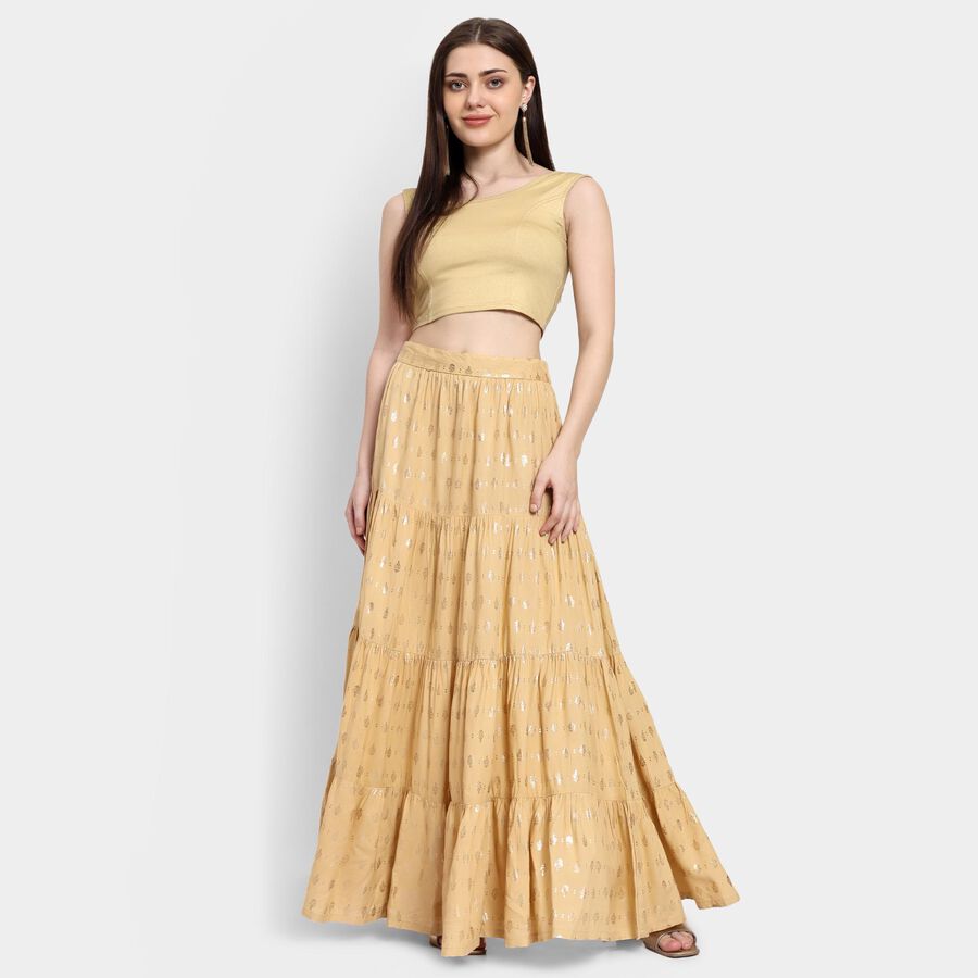 Ladies' Lehenga Skirt , Beige, large image number null