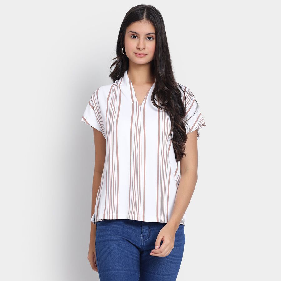 Ladies' Top, Beige, large image number null