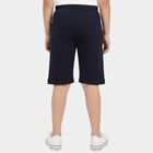 Boys' Navy Blue Regular Fit Graphic Print Jamaican Shorts, नेवी ब्लू, small