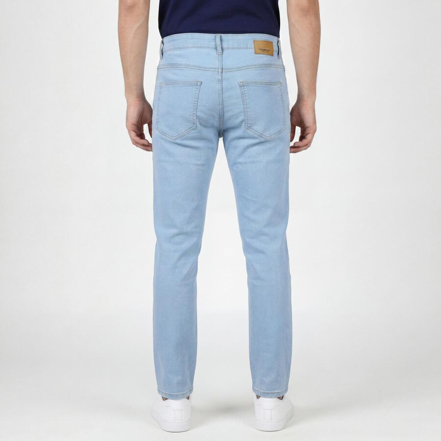 Men's Blue Slim Fit Classic Jeans, Ice Blue, large
