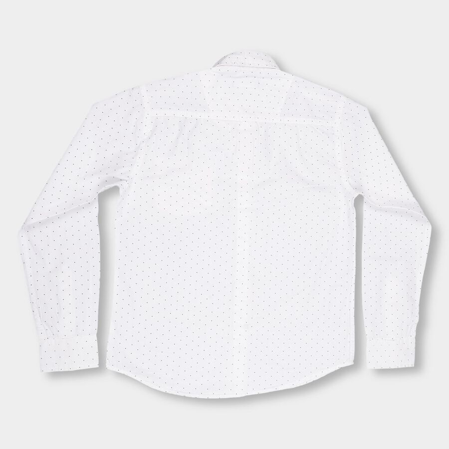 Boys' 100% Cotton Casual Shirt , White, large image number null
