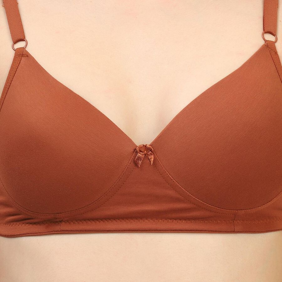Ladies' Bra , Brown, large image number null