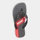 Men Printed Slip-On Flip Flops, Dark Grey, small image number null