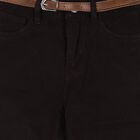 Girls' Brown Regular Fit Jeans, Brown, small