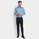 Men's Formal Shirt, मध्यम नीला, small image number null