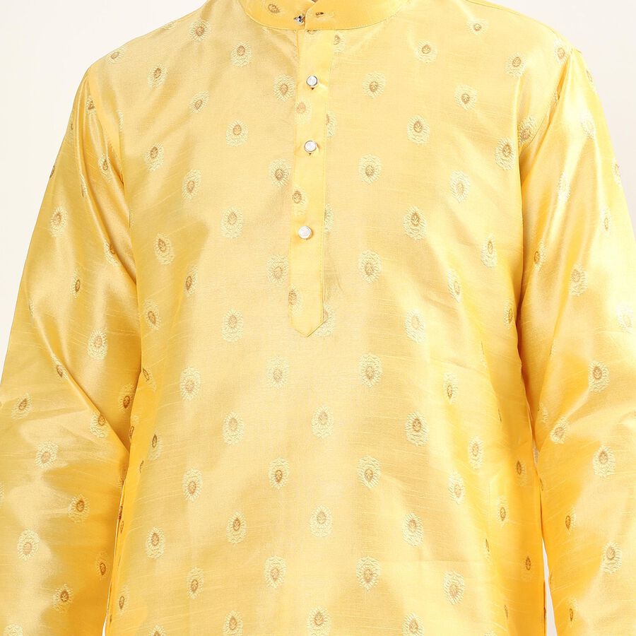 Men's Kurta Pyjama, पीला, large image number null