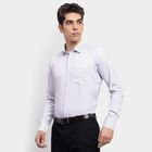 Men's Formal Shirt , Navy Blue, small
