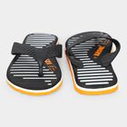 Men's Black Flip-Flop Slippers, Black, small