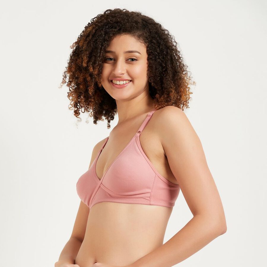 Ladies' Non-Padded Bra, Light Pink, large image number null