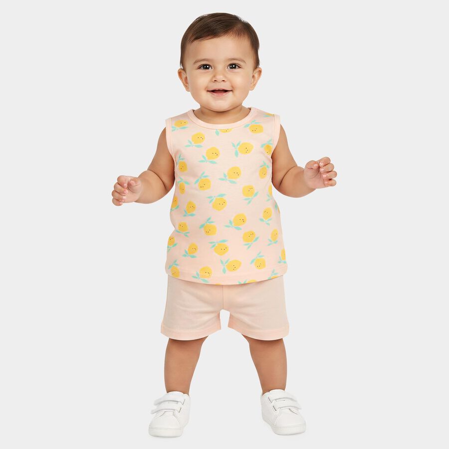 Infants' Short Set, Light Pink, large